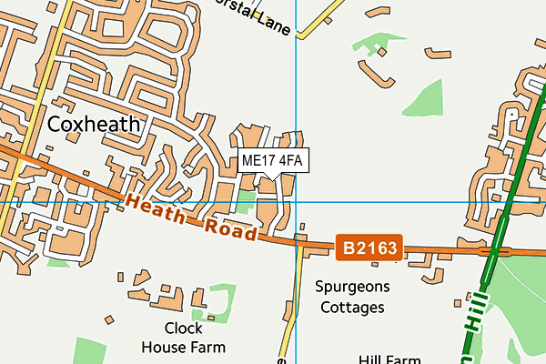 ME17 4FA map - OS VectorMap District (Ordnance Survey) ME17 4FA map - OS VectorMap District (Ordnance Survey)
