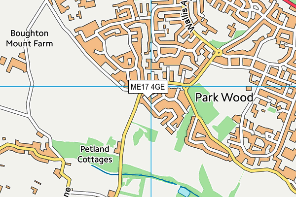 ME17 4GE map - OS VectorMap District (Ordnance Survey) ME17 4GE map - OS VectorMap District (Ordnance Survey)