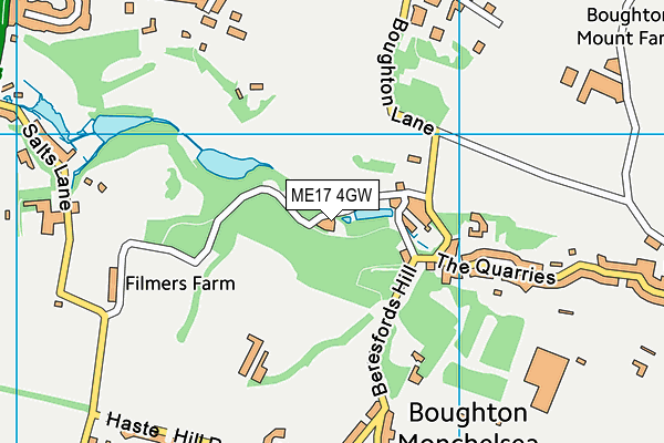 ME17 4GW map - OS VectorMap District (Ordnance Survey) ME17 4GW map - OS VectorMap District (Ordnance Survey)