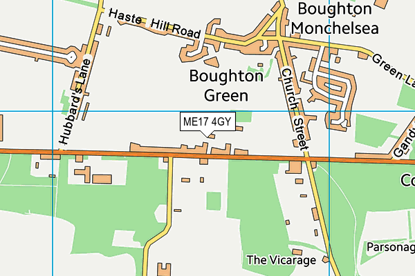 ME17 4GY map - OS VectorMap District (Ordnance Survey) ME17 4GY map - OS VectorMap District (Ordnance Survey)