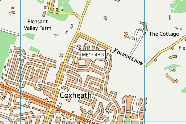 ME17 4HG map - OS VectorMap District (Ordnance Survey) ME17 4HG map - OS VectorMap District (Ordnance Survey)