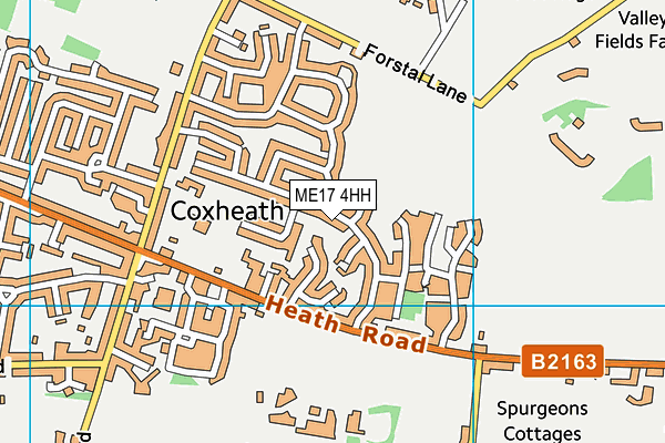 ME17 4HH map - OS VectorMap District (Ordnance Survey) ME17 4HH map - OS VectorMap District (Ordnance Survey)