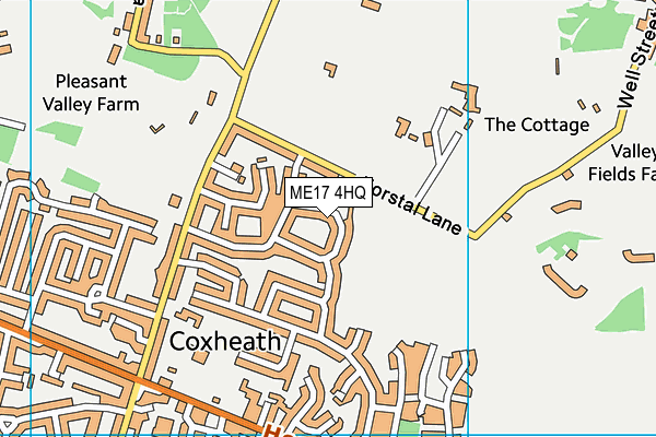 ME17 4HQ map - OS VectorMap District (Ordnance Survey) ME17 4HQ map - OS VectorMap District (Ordnance Survey)
