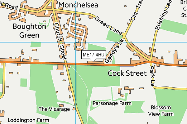ME17 4HU map - OS VectorMap District (Ordnance Survey) ME17 4HU map - OS VectorMap District (Ordnance Survey)