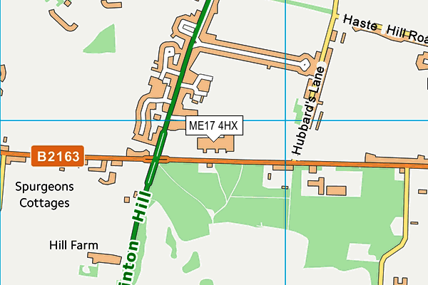 ME17 4HX map - OS VectorMap District (Ordnance Survey) ME17 4HX map - OS VectorMap District (Ordnance Survey)