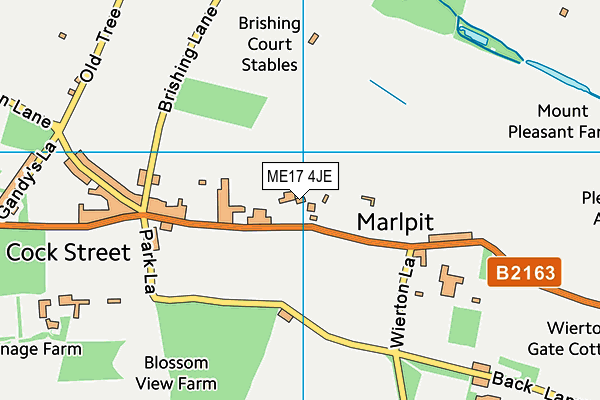 ME17 4JE map - OS VectorMap District (Ordnance Survey) ME17 4JE map - OS VectorMap District (Ordnance Survey)