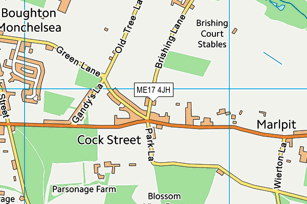 ME17 4JH map - OS VectorMap District (Ordnance Survey) ME17 4JH map - OS VectorMap District (Ordnance Survey)