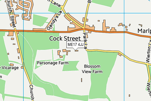 ME17 4JJ map - OS VectorMap District (Ordnance Survey) ME17 4JJ map - OS VectorMap District (Ordnance Survey)