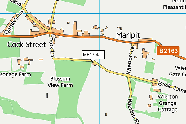ME17 4JL map - OS VectorMap District (Ordnance Survey) ME17 4JL map - OS VectorMap District (Ordnance Survey)