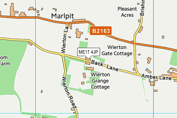 ME17 4JP map - OS VectorMap District (Ordnance Survey) ME17 4JP map - OS VectorMap District (Ordnance Survey)