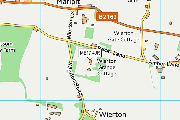 ME17 4JR map - OS VectorMap District (Ordnance Survey) ME17 4JR map - OS VectorMap District (Ordnance Survey)