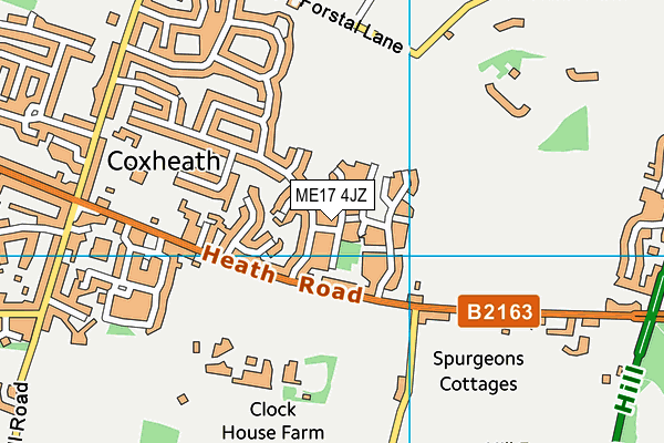 ME17 4JZ map - OS VectorMap District (Ordnance Survey) ME17 4JZ map - OS VectorMap District (Ordnance Survey)
