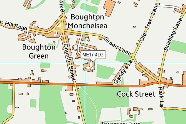 ME17 4LG map - OS VectorMap District (Ordnance Survey) ME17 4LG map - OS VectorMap District (Ordnance Survey)