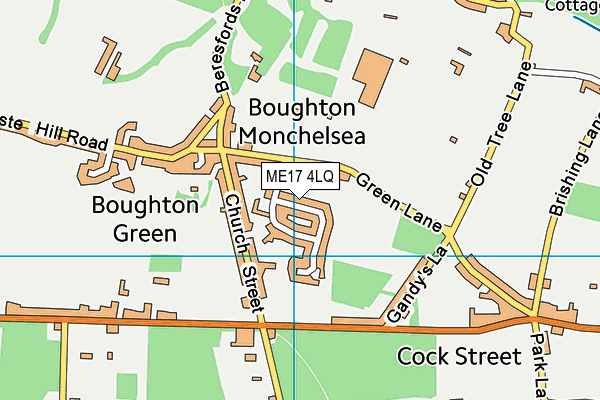 ME17 4LQ map - OS VectorMap District (Ordnance Survey) ME17 4LQ map - OS VectorMap District (Ordnance Survey)