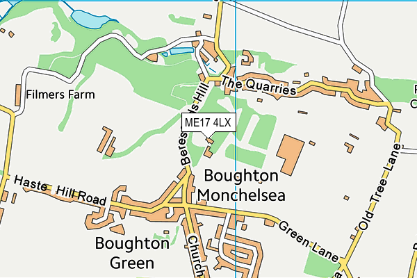 ME17 4LX map - OS VectorMap District (Ordnance Survey) ME17 4LX map - OS VectorMap District (Ordnance Survey)