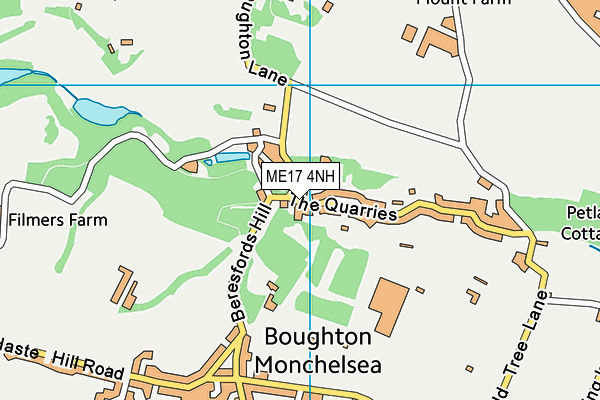 ME17 4NH map - OS VectorMap District (Ordnance Survey) ME17 4NH map - OS VectorMap District (Ordnance Survey)