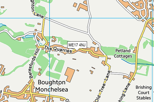 ME17 4NJ map - OS VectorMap District (Ordnance Survey) ME17 4NJ map - OS VectorMap District (Ordnance Survey)