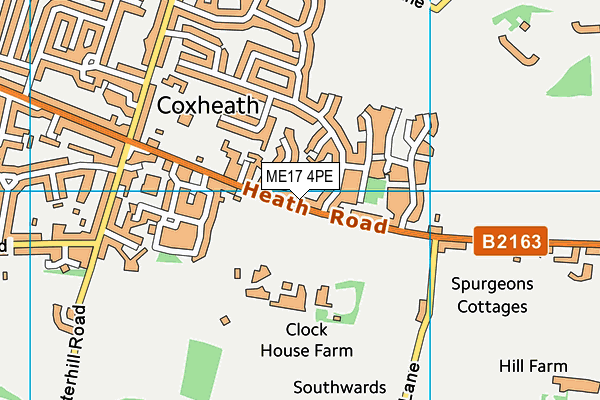 ME17 4PE map - OS VectorMap District (Ordnance Survey) ME17 4PE map - OS VectorMap District (Ordnance Survey)