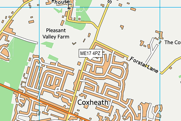 ME17 4PZ map - OS VectorMap District (Ordnance Survey) ME17 4PZ map - OS VectorMap District (Ordnance Survey)