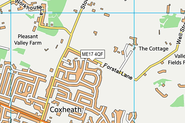 ME17 4QF map - OS VectorMap District (Ordnance Survey) ME17 4QF map - OS VectorMap District (Ordnance Survey)