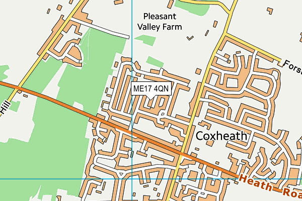 ME17 4QN map - OS VectorMap District (Ordnance Survey) ME17 4QN map - OS VectorMap District (Ordnance Survey)