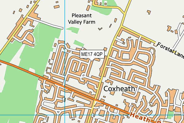 ME17 4QP map - OS VectorMap District (Ordnance Survey) ME17 4QP map - OS VectorMap District (Ordnance Survey)