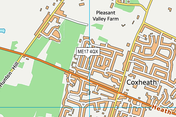 ME17 4QX map - OS VectorMap District (Ordnance Survey) ME17 4QX map - OS VectorMap District (Ordnance Survey)