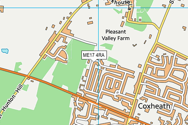 ME17 4RA map - OS VectorMap District (Ordnance Survey) ME17 4RA map - OS VectorMap District (Ordnance Survey)