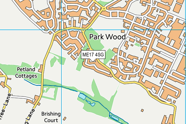 ME17 4SG map - OS VectorMap District (Ordnance Survey) ME17 4SG map - OS VectorMap District (Ordnance Survey)