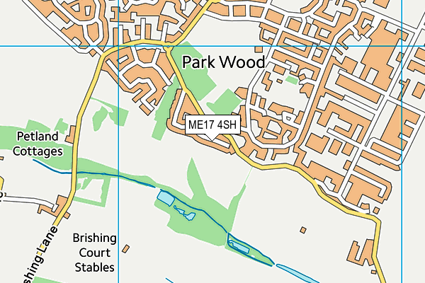 ME17 4SH map - OS VectorMap District (Ordnance Survey) ME17 4SH map - OS VectorMap District (Ordnance Survey)