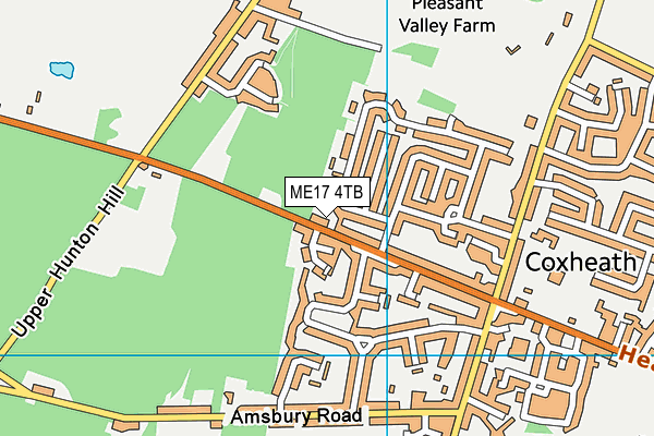 ME17 4TB map - OS VectorMap District (Ordnance Survey)