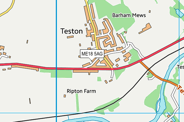 ME18 5AG map - OS VectorMap District (Ordnance Survey) ME18 5AG map - OS VectorMap District (Ordnance Survey)