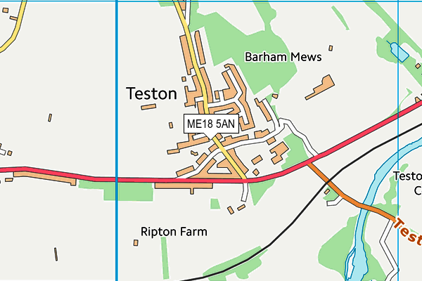 ME18 5AN map - OS VectorMap District (Ordnance Survey) ME18 5AN map - OS VectorMap District (Ordnance Survey)