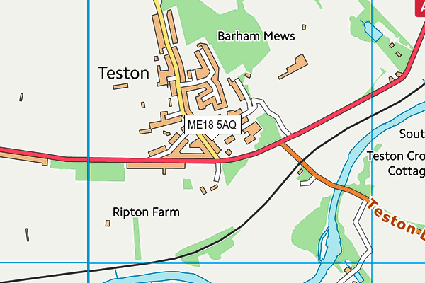 ME18 5AQ map - OS VectorMap District (Ordnance Survey) ME18 5AQ map - OS VectorMap District (Ordnance Survey)