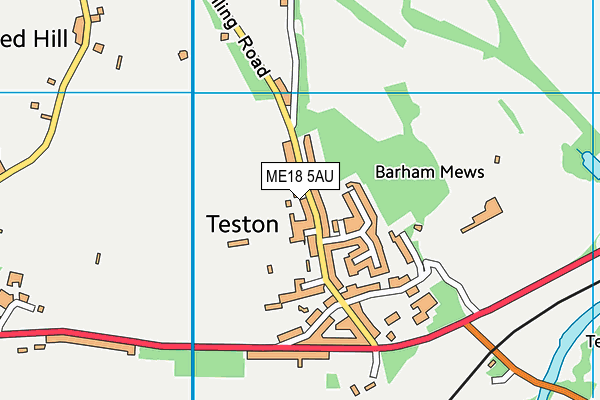 ME18 5AU map - OS VectorMap District (Ordnance Survey)