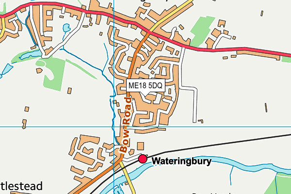ME18 5DQ map - OS VectorMap District (Ordnance Survey) ME18 5DQ map - OS VectorMap District (Ordnance Survey)