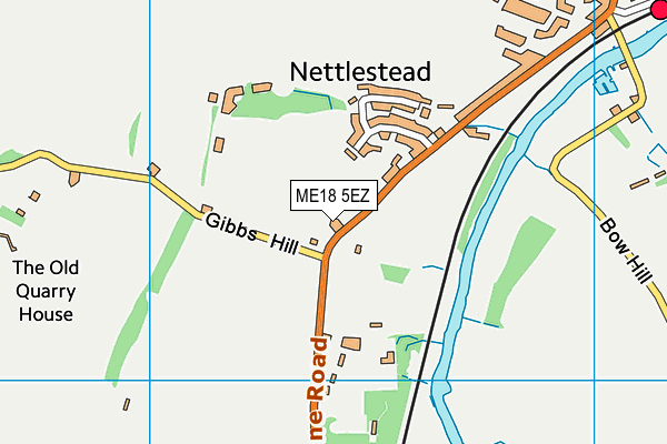 ME18 5EZ map - OS VectorMap District (Ordnance Survey) ME18 5EZ map - OS VectorMap District (Ordnance Survey)
