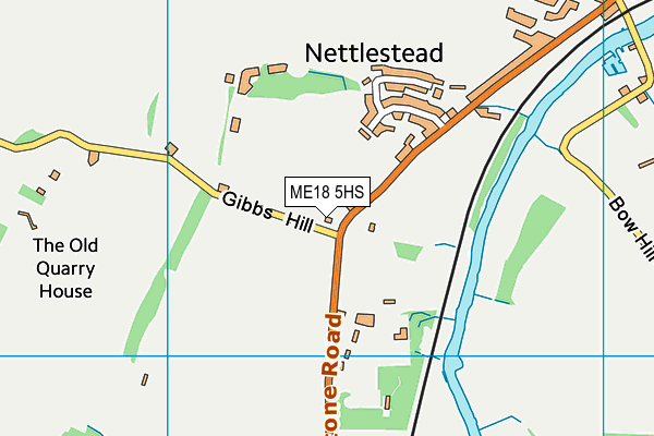 ME18 5HS map - OS VectorMap District (Ordnance Survey) ME18 5HS map - OS VectorMap District (Ordnance Survey)
