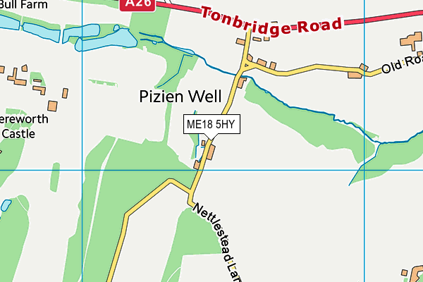 ME18 5HY map - OS VectorMap District (Ordnance Survey) ME18 5HY map - OS VectorMap District (Ordnance Survey)
