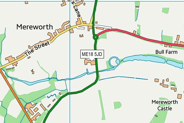 ME18 5JD map - OS VectorMap District (Ordnance Survey) ME18 5JD map - OS VectorMap District (Ordnance Survey)