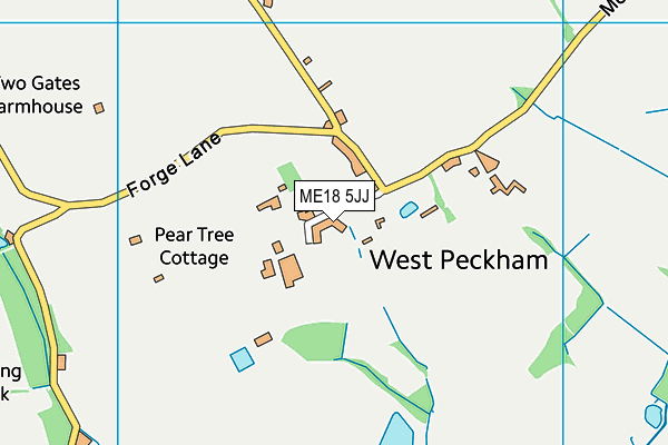 ME18 5JJ map - OS VectorMap District (Ordnance Survey) ME18 5JJ map - OS VectorMap District (Ordnance Survey)