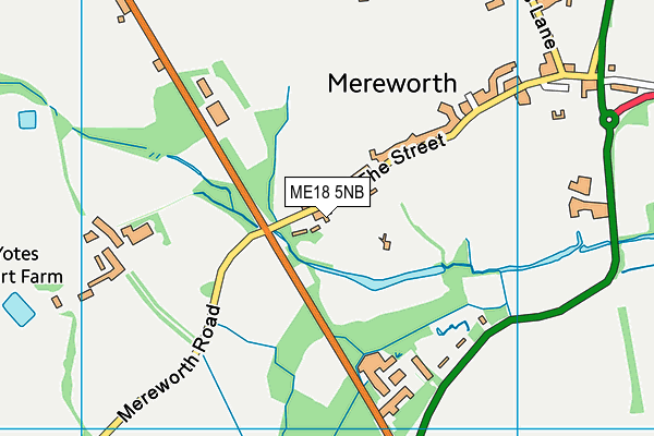 ME18 5NB map - OS VectorMap District (Ordnance Survey) ME18 5NB map - OS VectorMap District (Ordnance Survey)