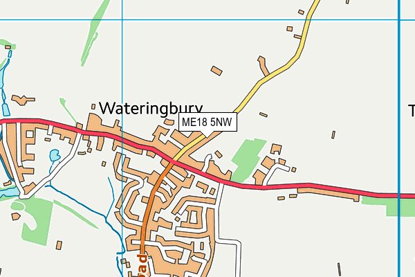 ME18 5NW map - OS VectorMap District (Ordnance Survey) ME18 5NW map - OS VectorMap District (Ordnance Survey)