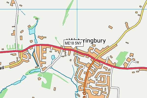 ME18 5NY map - OS VectorMap District (Ordnance Survey) ME18 5NY map - OS VectorMap District (Ordnance Survey)
