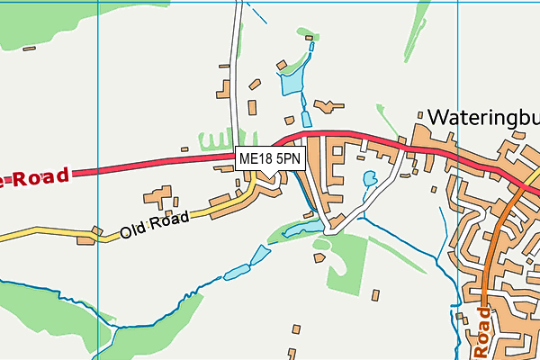 ME18 5PN map - OS VectorMap District (Ordnance Survey) ME18 5PN map - OS VectorMap District (Ordnance Survey)
