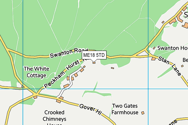 ME18 5TD map - OS VectorMap District (Ordnance Survey) ME18 5TD map - OS VectorMap District (Ordnance Survey)