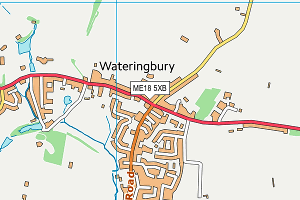 ME18 5XB map - OS VectorMap District (Ordnance Survey) ME18 5XB map - OS VectorMap District (Ordnance Survey)