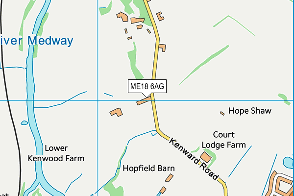 ME18 6AG map - OS VectorMap District (Ordnance Survey) ME18 6AG map - OS VectorMap District (Ordnance Survey)