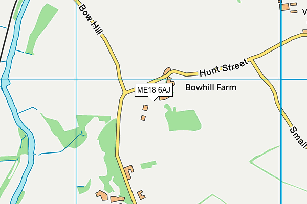 ME18 6AJ map - OS VectorMap District (Ordnance Survey) ME18 6AJ map - OS VectorMap District (Ordnance Survey)