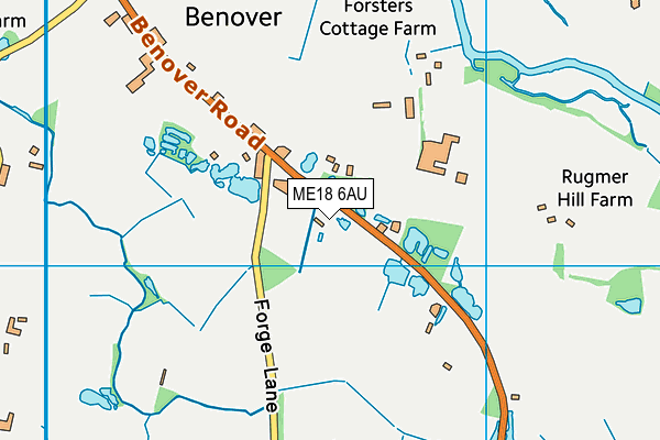 ME18 6AU map - OS VectorMap District (Ordnance Survey) ME18 6AU map - OS VectorMap District (Ordnance Survey)